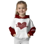 Mississippi State Bulldogs Hoodie Customized Scribble Heart Maroon White Best Selling