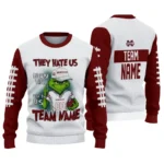 Mississippi State Bulldogs Sweater Customized Grinch Fierce Maroon Best Selling