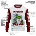 Mississippi State Bulldogs Sweater Customized Grinch Fierce Maroon Best Selling