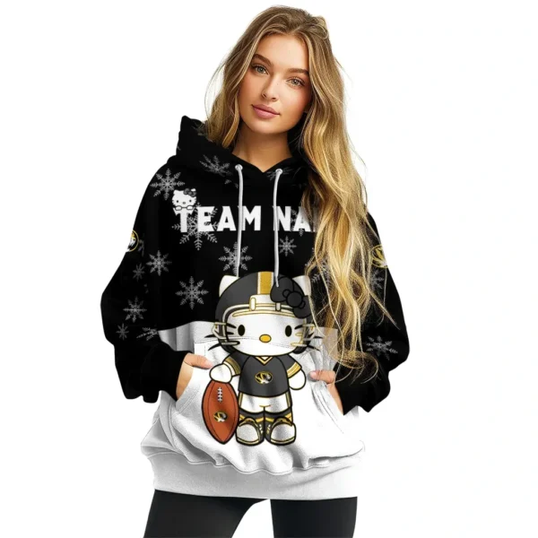 Missouri Tigers Hoodie Customized Hello Kitty Black High Quality