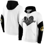 Missouri Tigers Hoodie Personalized Scribble Heart Black White Best Selling