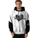 Missouri Tigers Hoodie Personalized Scribble Heart Black White Best Selling