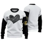Missouri Tigers Sweater Custom Heart Sketch Black White Best Selling
