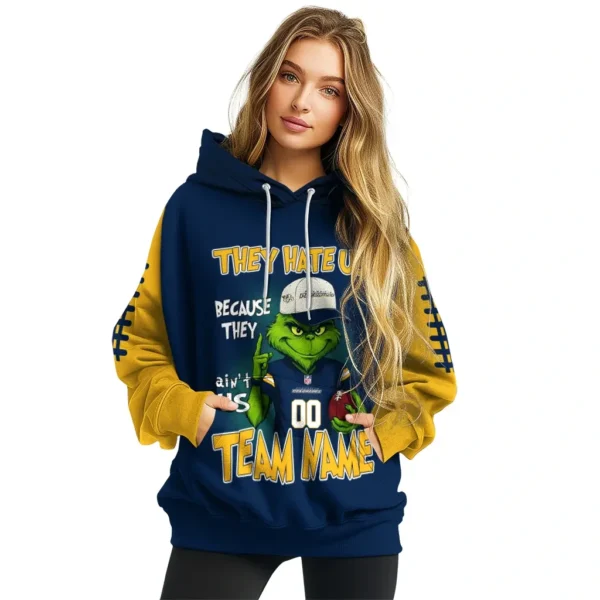 Nashville Predators Hoodie Customized Grinch Fierce Gold High Quality