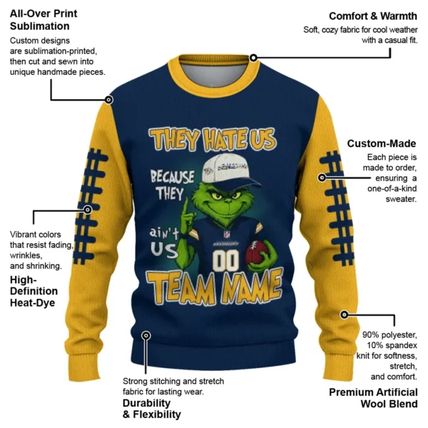 Nashville Predators Sweater Custom Grinch Fierce Gold New Arrival
