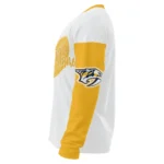 Nashville Predators Sweater Customized Heart Sketch Gold White Best Selling