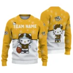 Nashville Predators Sweater Customized Hello Kitty Gold Best Selling