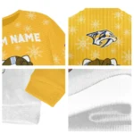 Nashville Predators Sweater Customized Hello Kitty Gold Best Selling