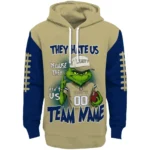 Navy Midshipmen Hoodie Personalized Grinch Fierce Blue Best Selling
