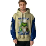 Navy Midshipmen Hoodie Personalized Grinch Fierce Blue Best Selling