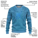 Navy Midshipmen Sweater Custom Tiger Pattern Best Selling