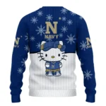 Navy Midshipmen Sweater Personalized Hello Kitty Blue Best Selling