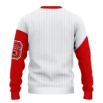 Nc State Wolfpack Sweater Custom Heart Sketch Red White Best Selling
