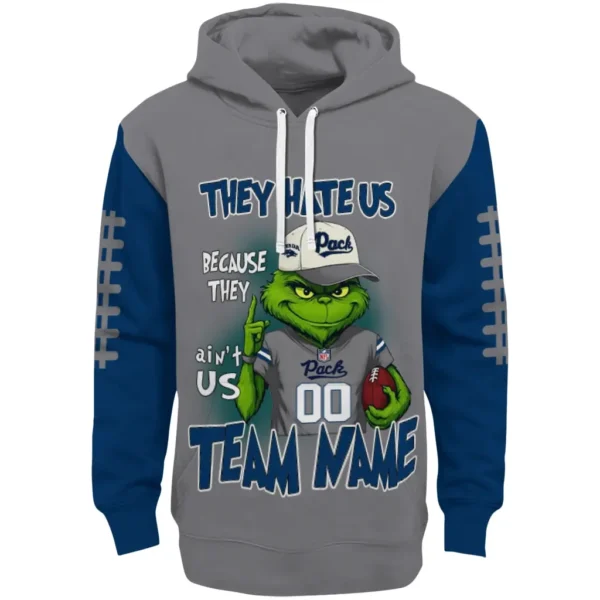 Nevada Wolf Pack Hoodie Customized Grinch Fierce Blue Best Selling
