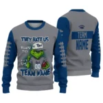 Nevada Wolf Pack Sweater Custom Grinch Fierce Blue Best Selling