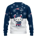 New England Patriots Sweater Customized Hello Kitty Blue Best Selling