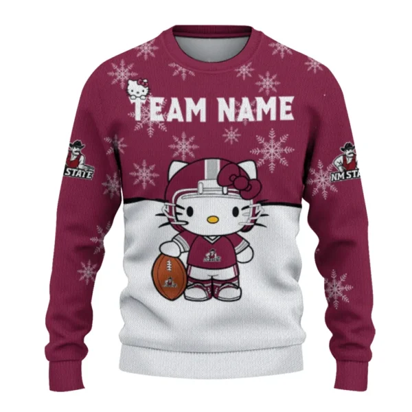 New Mexico State Aggies Sweater Custom Hello Kitty Crimson Best Selling