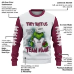 New Mexico State Aggies Sweater Personalized Grinch Fierce Crimson Best Selling