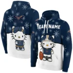 New Orleans Pelicans Hoodie Custom Hello Kitty Navy Best Selling