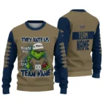 New Orleans Pelicans Sweater Customized Grinch Fierce Navy Best Selling