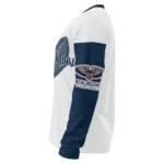 New Orleans Pelicans Sweater Personalized Heart Sketch Navy White Best Selling