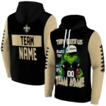 New Orleans Saints Hoodie Personalized Grinch Fierce Gold Best Selling