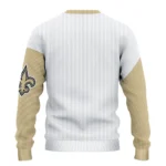 New Orleans Saints Sweater Personalized Heart Sketch Gold White Best Selling