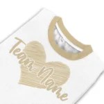 New Orleans Saints Sweater Personalized Heart Sketch Gold White Best Selling