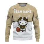 New Orleans Saints Sweater Personalized Hello Kitty Gold Best Selling