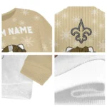 New Orleans Saints Sweater Personalized Hello Kitty Gold Best Selling