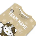 New Orleans Saints Sweater Personalized Hello Kitty Gold Best Selling