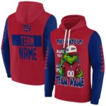 New York Giants Hoodie Custom Grinch Fierce Blue Best Selling