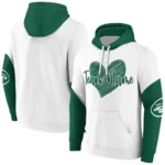 New York Jets Hoodie Custom Scribble Heart Green White Best Selling