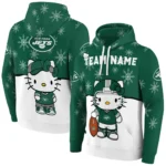 New York Jets Hoodie Personalized Hello Kitty Green Best Selling