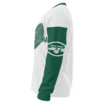 New York Jets Sweater Customized Heart Sketch Green White Best Selling