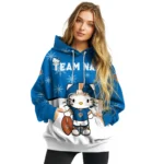 New York Knicks Hoodie Customized Hello Kitty Blue Best Selling