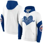 New York Mets Hoodie Customized Scribble Heart Blue White Best Selling