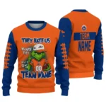 New York Mets Sweater Customized Grinch Fierce Blue Best Selling