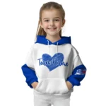 New York Rangers Hoodie Custom Scribble Heart Blue White Best Selling