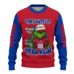 New York Rangers Sweater Custom Grinch Fierce Blue Best Selling