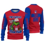 New York Rangers Sweater Custom Grinch Fierce Blue Best Selling