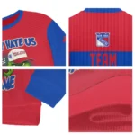New York Rangers Sweater Custom Grinch Fierce Blue Best Selling