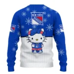 New York Rangers Sweater Customized Hello Kitty Blue Best Selling