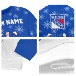 New York Rangers Sweater Customized Hello Kitty Blue Best Selling