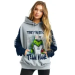 New York Yankees Hoodie Custom Grinch Fierce Navy Best Selling
