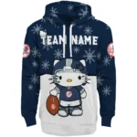 New York Yankees Hoodie Customized Hello Kitty Navy Best Selling