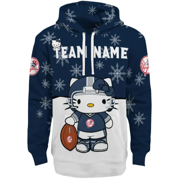 New York Yankees Hoodie Customized Hello Kitty Navy Best Selling