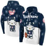 New York Yankees Hoodie Customized Hello Kitty Navy Best Selling