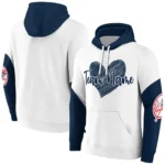 New York Yankees Hoodie Personalized Scribble Heart Navy White Best Selling