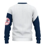 New York Yankees Sweater Custom Heart Sketch Navy White Best Selling